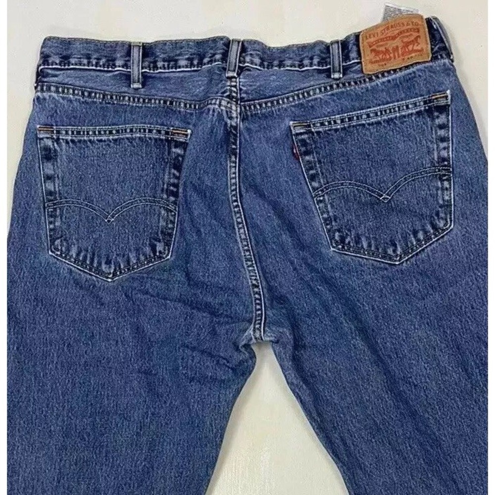 Y2K EUC Levi’s 505 Zip Fly Straight Jeans Men 40x32 Stonewash Blue 100% Cotton
